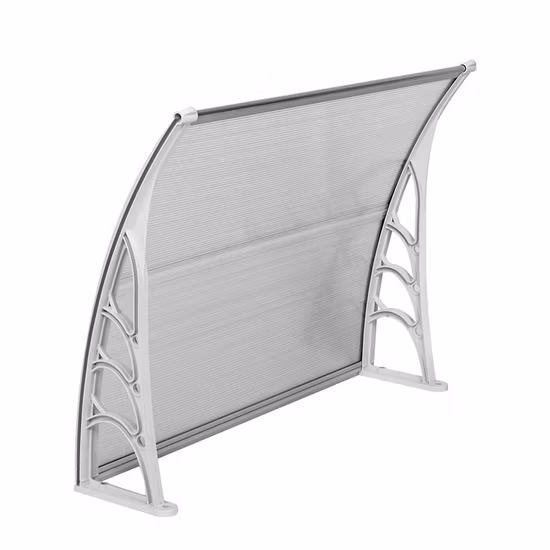 Polycarbonate Solid Sheet Outdoor Canopy Aluminum Bracket Sturdy Awning