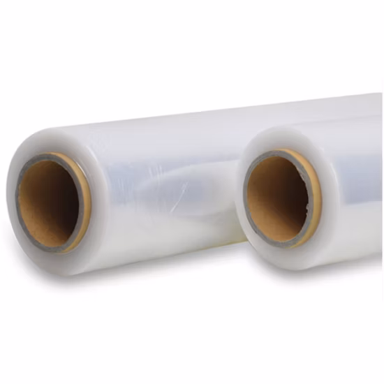 China Factory Transparent PE Stretch Film Flexible PVC Normal Clear Low Price Guaranteed Quality Roll Stretch Wrap Film