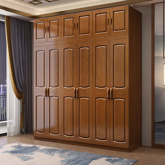 Custom Set Inset Ghana Zambia Small Glass Paulownia Real Solid Wood European Style Kitchen Cabinets Made in China